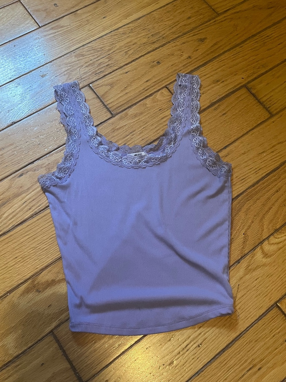 Lavender Lace Tank Top